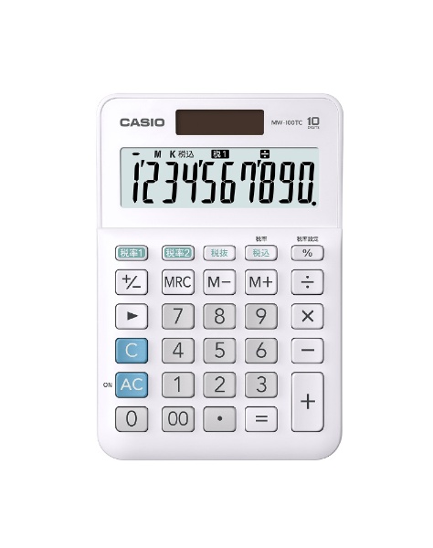 W税計算対応電卓 JW-200TC-N [12桁 /W税率対応] カシオ｜CASIO 通販 