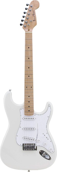 エレキギター ストラトキャスタータイプ メイプル指板 ST-180M/WH(S.C) ホワイト