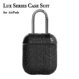 Lux Series Case Suit for AirPods Black Devia 【処分品の為、外装不良による返品・交換不可】