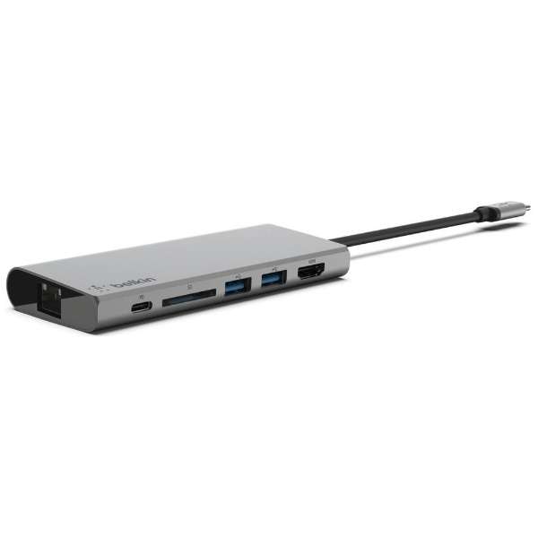 [USB-C秃→手术刀卡片狭槽/HDMI/ＬＡＮ/USB-Ax2/USB-C]对接站F4U092btSGY_5