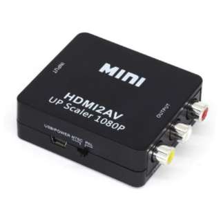 HDMI变换、延长插头YOUZIPPER黑色HDX-H2A[HDMI⇒RCA]