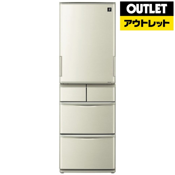 SJ-W412D-S 冷蔵庫 プラズマクラスター冷蔵庫 シルバー [5ドア /左右 ...