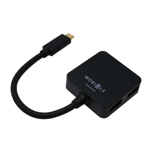 SAD-HH03/BK USBnu USB Type-C Ή ubN [oXp[ /4|[g /USB 3.1 Gen1Ή]_2
