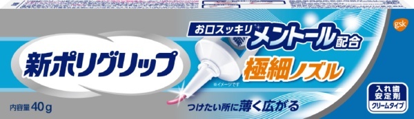 入れ歯安定剤 極細ノズル メントール配合 40g GSK｜グラクソ・スミスクライン 通販 | ビックカメラ.com