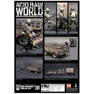 hς݊i 1/18 FAV-A06 ACID RAIN Sand Armored Trailer Set g[[Zbg
