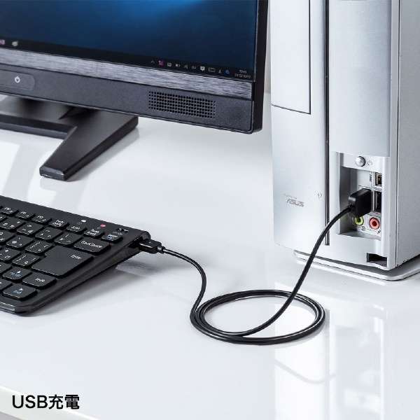 ワイヤレススリムキーボード ブラック SKB-WL32BK [ワイヤレス /USB]_5
