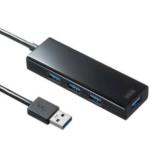 USB-3H420BK 急速充電ポート付きUSBハブ ブラック [バス＆セルフパワー /4ポート /USB 3.2 Gen1対応]