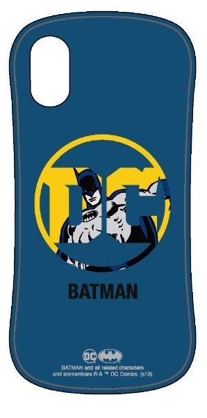 バットマン 年間定番 オンラインショップ iPhoneXs X対応ハイブリッドガラスケース ブルー