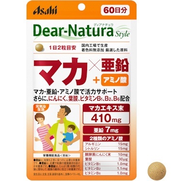 Dear-Natura（ディアナチュラ）スタイル マカ×亜鉛 60日分（120粒入） アサヒグループ食品｜Asahi Group Foods 通販 
