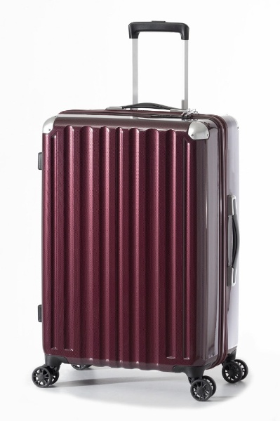 スーツケース ハードキャリー 66L カーボンワイン ALI-6008-24 [TSAロック搭載]