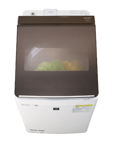 ES-PT10D-T 縦型洗濯乾燥機 ブラウン系 [洗濯10.0kg /乾燥5.0kg 