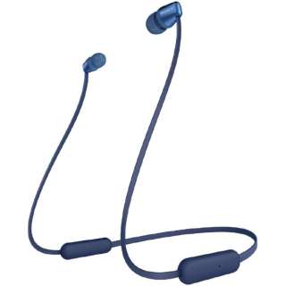ブルートゥースイヤホン　ブルー　WI-C310 LC [リモコン・マイク対応 /ネックバンド /Bluetooth]