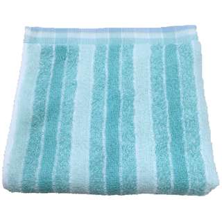 西川今治洗涤毛巾软乎乎地耐用的条纹(34×35cm/绿色/今治生产)