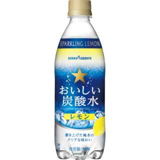 おいしい炭酸水 レモン 500ml 24本【炭酸水】