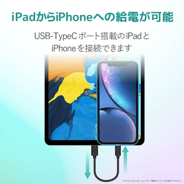 iPhone [dP[u Z Type-C CgjOP[u 0.1m PD Ή MFiF } y Lightning RlN^[ iPhone iPad iPod AirPods Ή z ^CvC ubN MPA-CL01XBK [0.1m /USB Power DeliveryΉ]_6