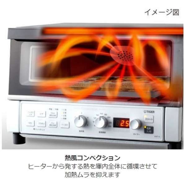 コンベクションオーブン＆トースター マットホワイト KAT-A130-WM_3