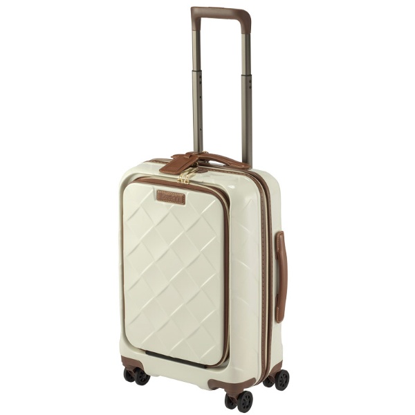 スーツケース 33L レザー&モア ミルク 3-9976-55-MK [TSAロック搭載
