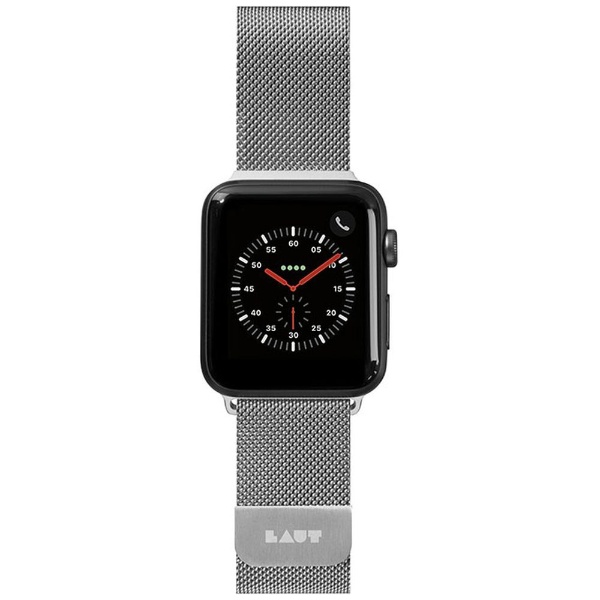 Apple Watch 1-8/SE1-3/ULTRA 42/44/45/49mm BAND LAUT SILVER LAUT_AWL_ST_SL َʎގ