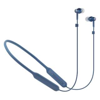 bluetoothイヤホン カナル型 ブルー ATH-CKR500BT BL [ワイヤレス(ネックバンド) /Bluetooth]