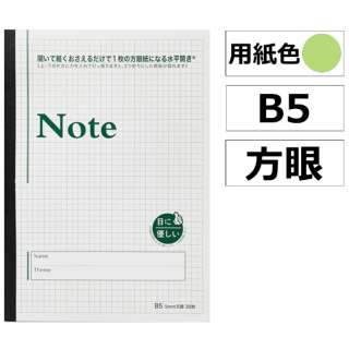 对眼睛客气的绿色的笔记本 水平的差别方眼笔记本 打印纸色 绿 B5 5mm