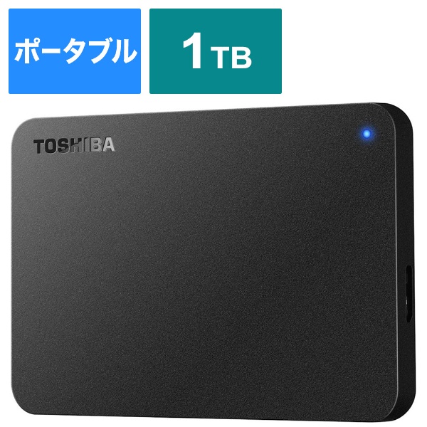 ビックカメラ.com - 外付けHDD HD-TPA1U3-B ブラック [1TB /ポータブル型]