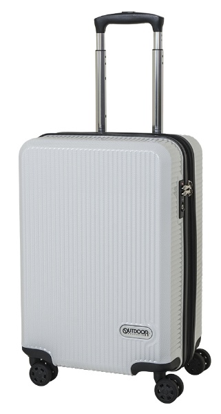 スーツケース 拡張式Wホイールファスナーキャリー 40L(45L) ホワイトカーボン OD-0808-50-WHC [TSAロック搭載]