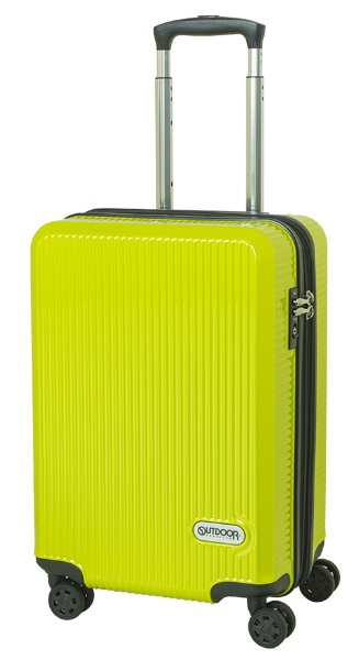  スーツケース 拡張式Wホイールファスナーキャリー 40L(45L) ライムグリーン OD-0808-50-GN [TSAロック搭載]