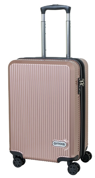  スーツケース 拡張式Wホイールファスナーキャリー 40L(45L) ピンク OD-0808-50-PK [TSAロック搭載]
