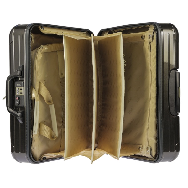 スーツケース 32L SALSA DELUXE HYBRID（サルサデラックスハイブリッド） グランナイトブラウン 840.50.33.4  [TSAロック搭載] 【処分品の為、外装不良による返品・交換不可】