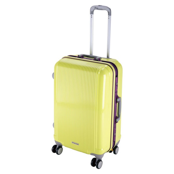 店内全品対象 グレル 通販 激安 トラベルスーツケース：TSAロック付ハードフレームタイプ M UV-14 アップルグリーン
