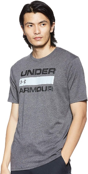 LGサイズ メンズ トレーニングTシャツ UAチーム イシュー ワードマーク