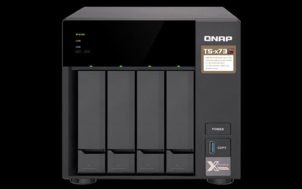 NAS RX-421ND M.2 SSD 10GbE接続 PCIeスロット付 クアッドコア（4ベイ） TS-473-4G QNAP｜キューナップ 通販  | ビックカメラ.com