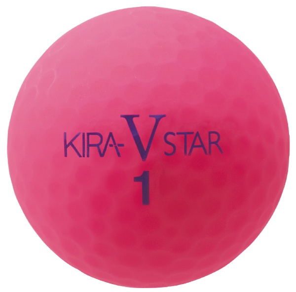 KIRA V STAR ゴルフボール　1ダース　ピンク