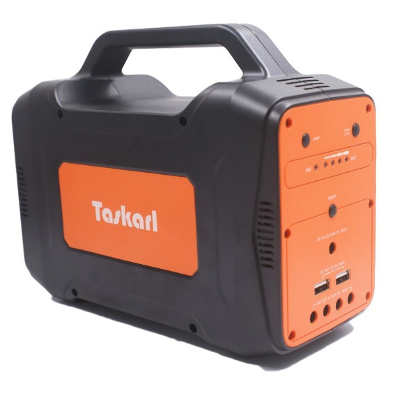  ポータブル電源 [130Wh /8出力 /AC充電・ソーラー(別売)] Taskarl オレンジ/ブラック TPD-J130