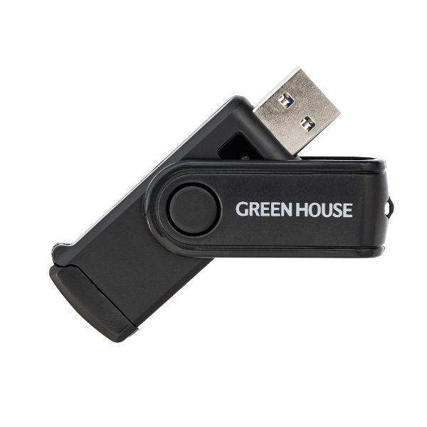 GH-CRMU3A-BK マルチカードリーダー [USB3.0/2.0/1.1] グリーンハウス