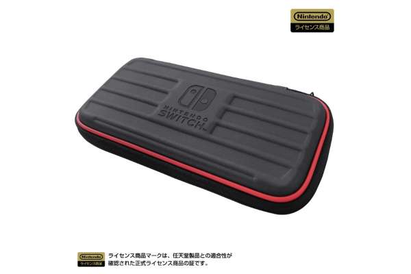 ホリ「タフポーチ for Nintendo Switch Lite ブラック×レッド」NS2-016