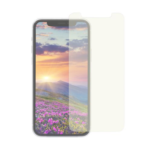  iPhone 11 Pro/Xs/X 5.8インチ 画面保護ガラス フレームレス 貼付けキット付き 3次強化ガラス 0.33mm厚 クリア&ブルーライトカット OWL-GUIB58-BC