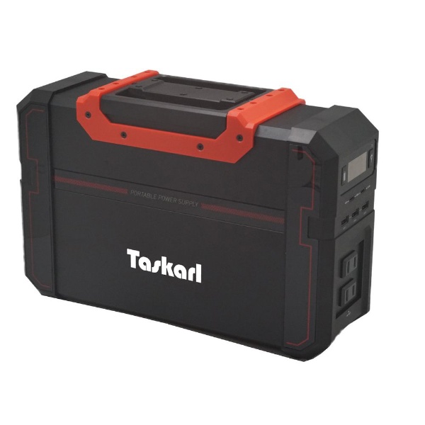  ポータブル電源 [444Wh /11出力 /AC・DC充電・ソーラー(別売)] Taskarl レッド/ブラック TPD-S450