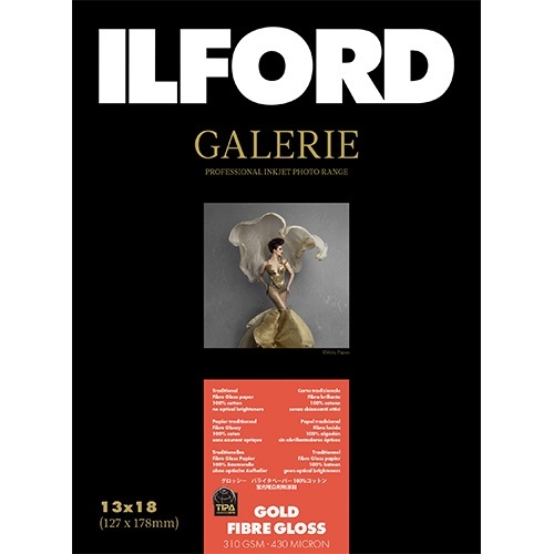 イルフォードギャラリーゴールドファイバーグロス 310g/m2（127x178・ 50枚) ILFORD GALERIE Gold Fibre  Gloss 422104 イルフォード｜ILFORD 通販