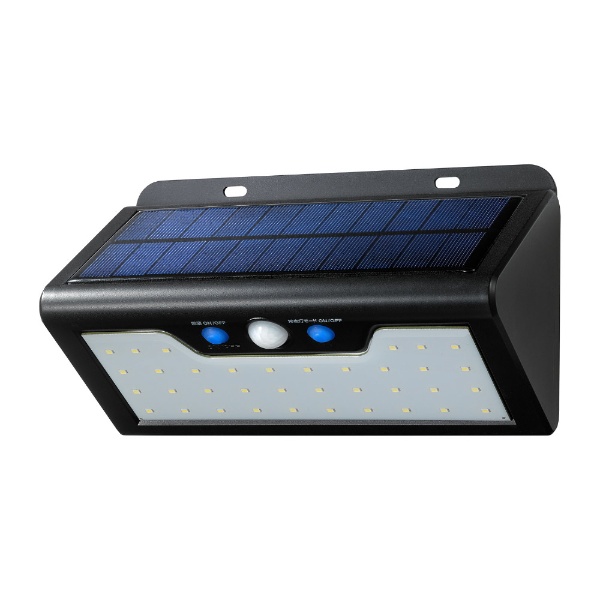 エルパ (ELPA) ソーラー式 センサーライト 2灯 (白色LED 防水仕様