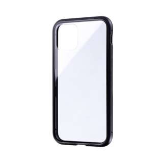 iPhone 11 Pro 5.8C` SHELL GLASS Aluminum KXP[X ubN LP-IS19SGABK yïׁAOsǂɂԕiEsz