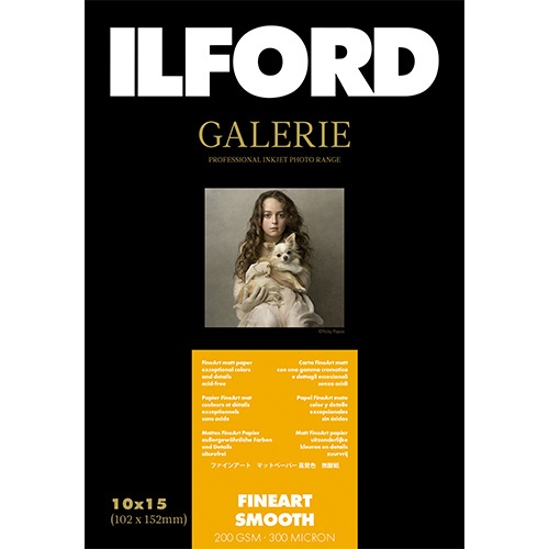 イルフォードギャラリーファインアートスムース200gsm（102x152・50枚）ILFORD GALERIEFine Art Smooth  432649