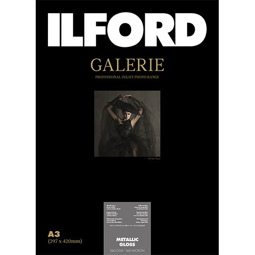 イルフォードギャラリーメタリックグロス 260g/m2（A3・25枚） ILFORD GALERIE Metallic Gloss 422116  イルフォード｜ILFORD 通販