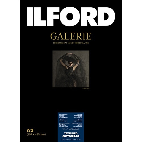 イルフォードギャラリーテクスチャードコットンラグ 310g/m2 (A3・25枚) ILFORD GALERIE Textured Cotton  Rag 422399 イルフォード｜ILFORD 通販