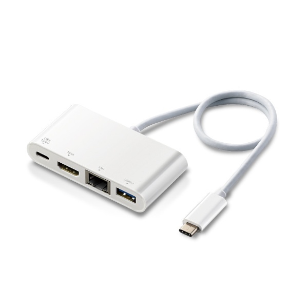 USB-C オス→メス HDMI / LAN / USB-A / USB-C］USB PD対応 60W ドッキングステーション  (Chrome/iPadOS/Mac/Windows11対応) ホワイト DST-C09WH [USB Power Delivery対応]  エレコム｜ELECOM 通販 | ビックカメラ.com