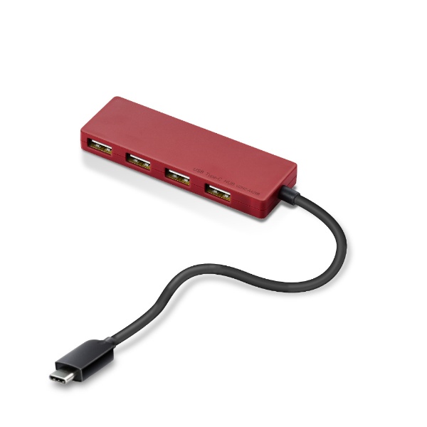 U2HC-A429BXRD 高品質 公式サイト USBハブ 15cmケーブル レッド 4ポート USB2.0対応 バスパワー