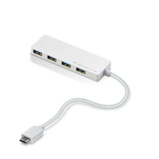 U3HC-A429BXWH USBハブ　15cmケーブル ホワイト [バスパワー /4ポート /USB 3.1 Gen1対応]