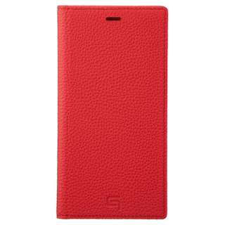 Shrunken-calf Leather Book  for iPhone 11 Pro Max 6.5C`  RED GBCSC-IP03RED bh yïׁAOsǂɂԕiEsz