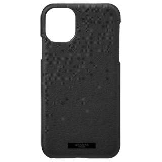 EUROpassione PU Leather Shell  for iPhone 11 6.1C` BLK CSCEP-IP02BLK