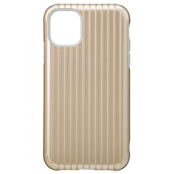 Rib Hybrid Shell Case for iPhone 11 6.1C` GLD CHCRB-IP02GLD_1